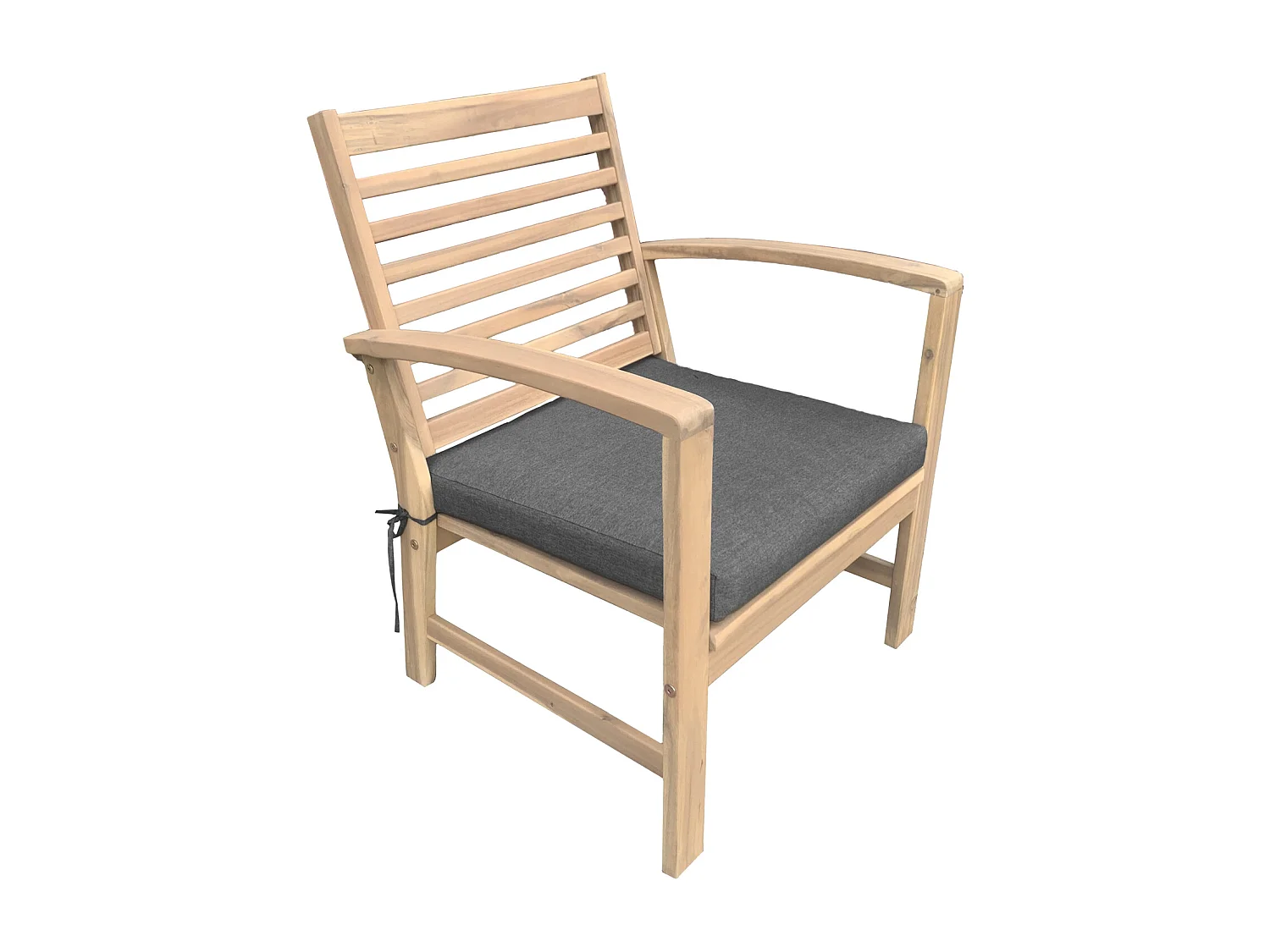 Acacia tuinmeubelset GOA 4 zits - grijze kussens