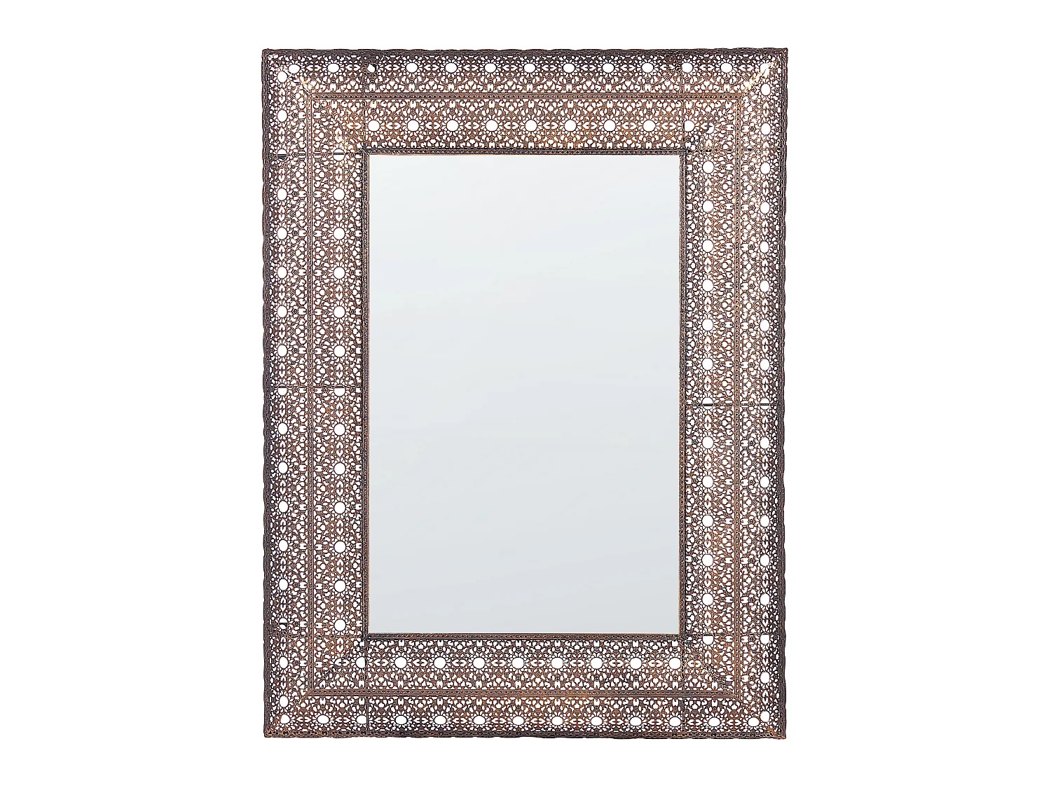 Miroir DEHRADUN 69 cm 90 cm Métal Cuivré
