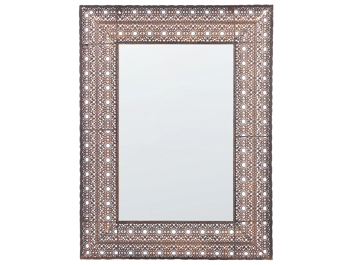 Miroir DEHRADUN 69 cm 90 cm Métal Cuivré