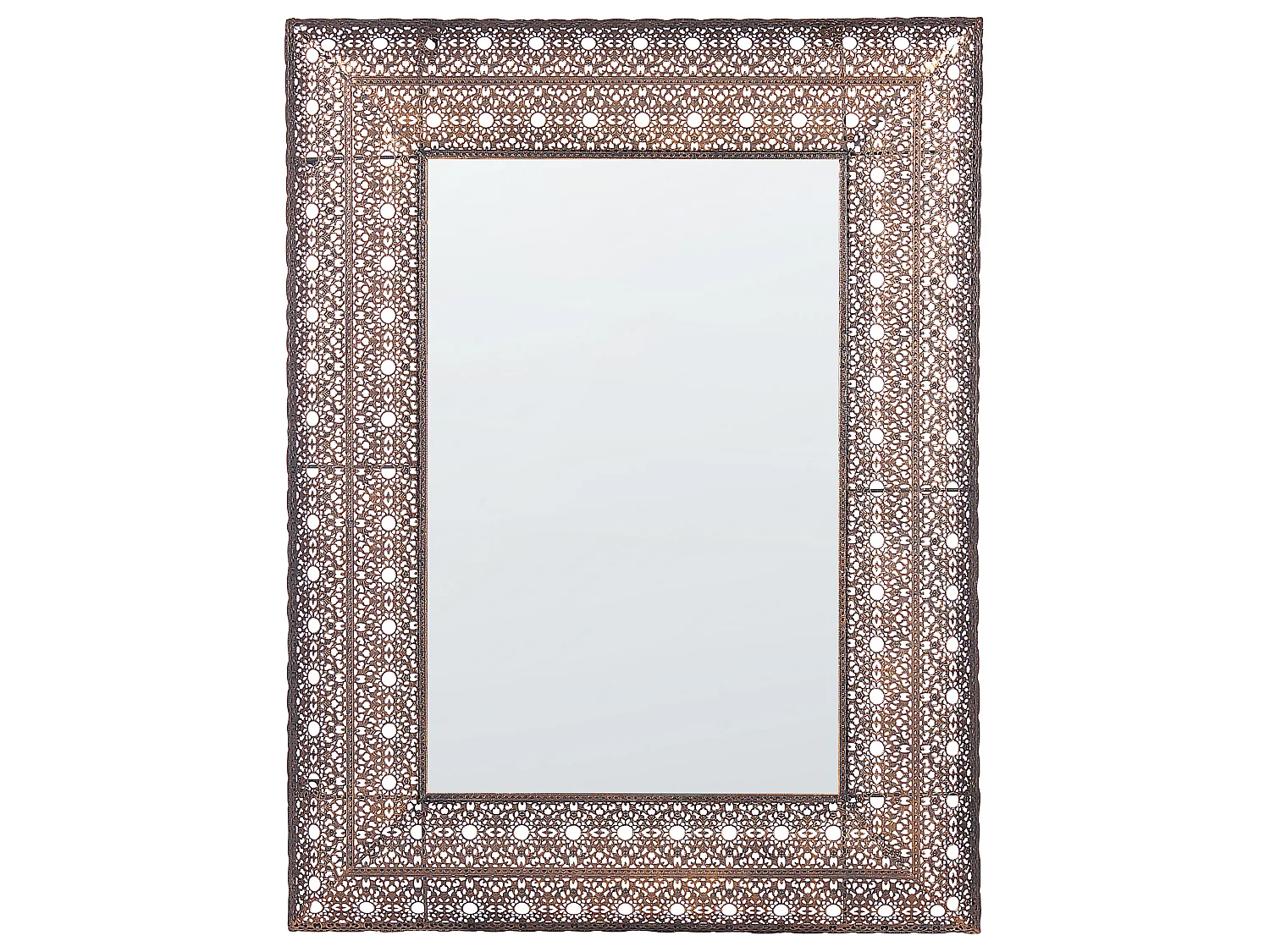 Miroir DEHRADUN 69 cm 90 cm Métal Cuivré