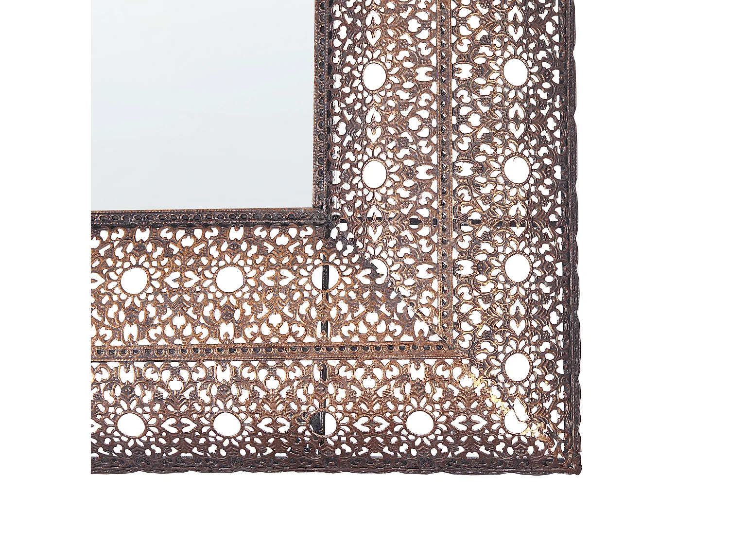 Miroir DEHRADUN 69 cm 90 cm Métal Cuivré