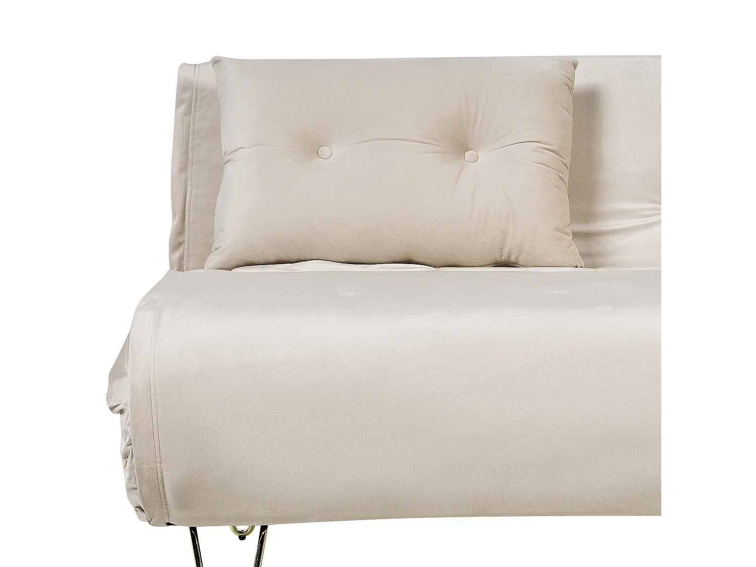 Canapé-lit 2 places VESTFOLD Velours Beige
