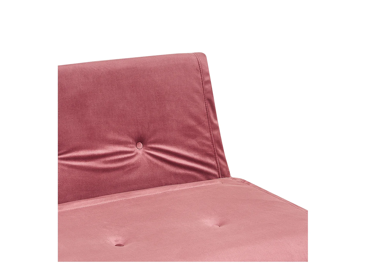 2-Sitzer Sofa rosa Samtstoff mit Schlaffunktion und Zierkissen Vestfold