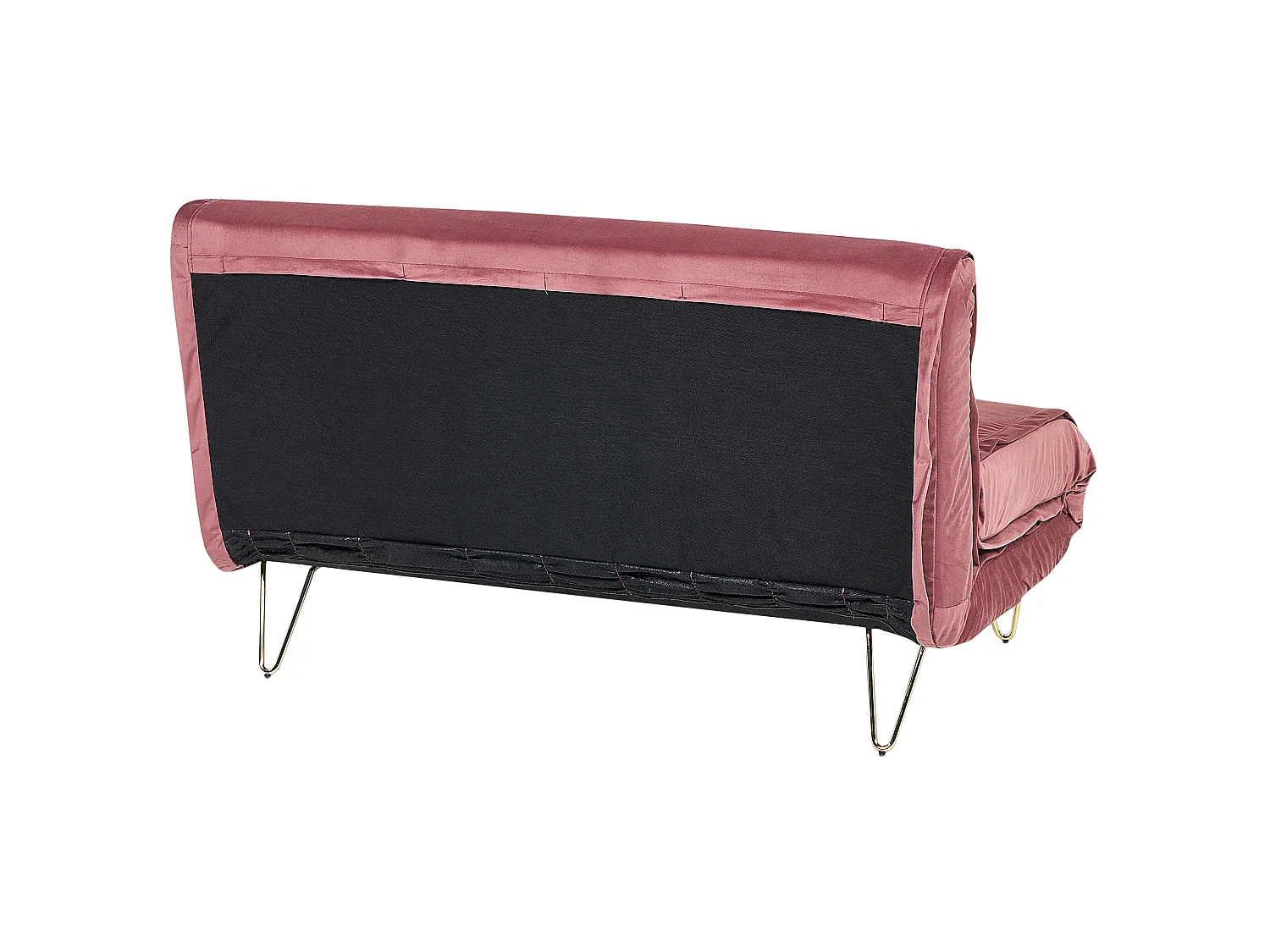 Canapé-lit 2 places VESTFOLD Velours Rose