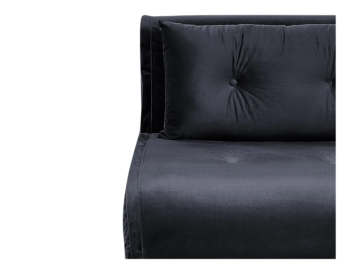 Canapé-lit 2 places VESTFOLD Velours Noir