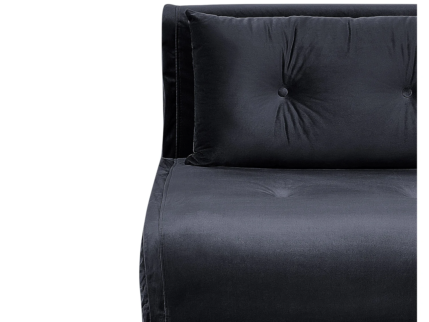 Canapé-lit 2 places VESTFOLD Velours Noir