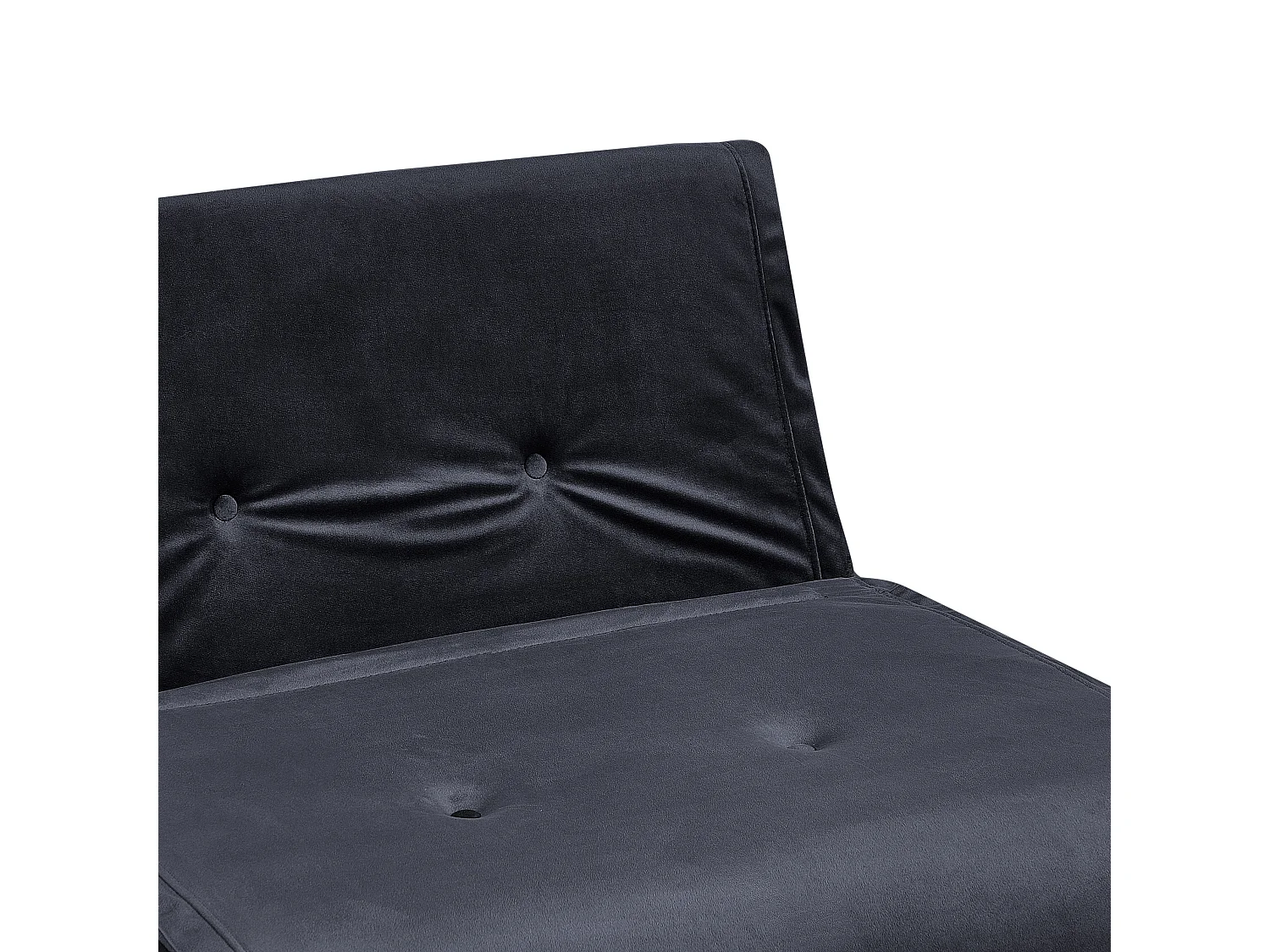 Canapé-lit 2 places VESTFOLD Velours Noir