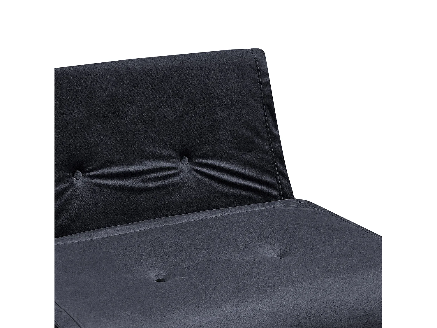 Divano letto singolo VESTFOLD Velluto Nero