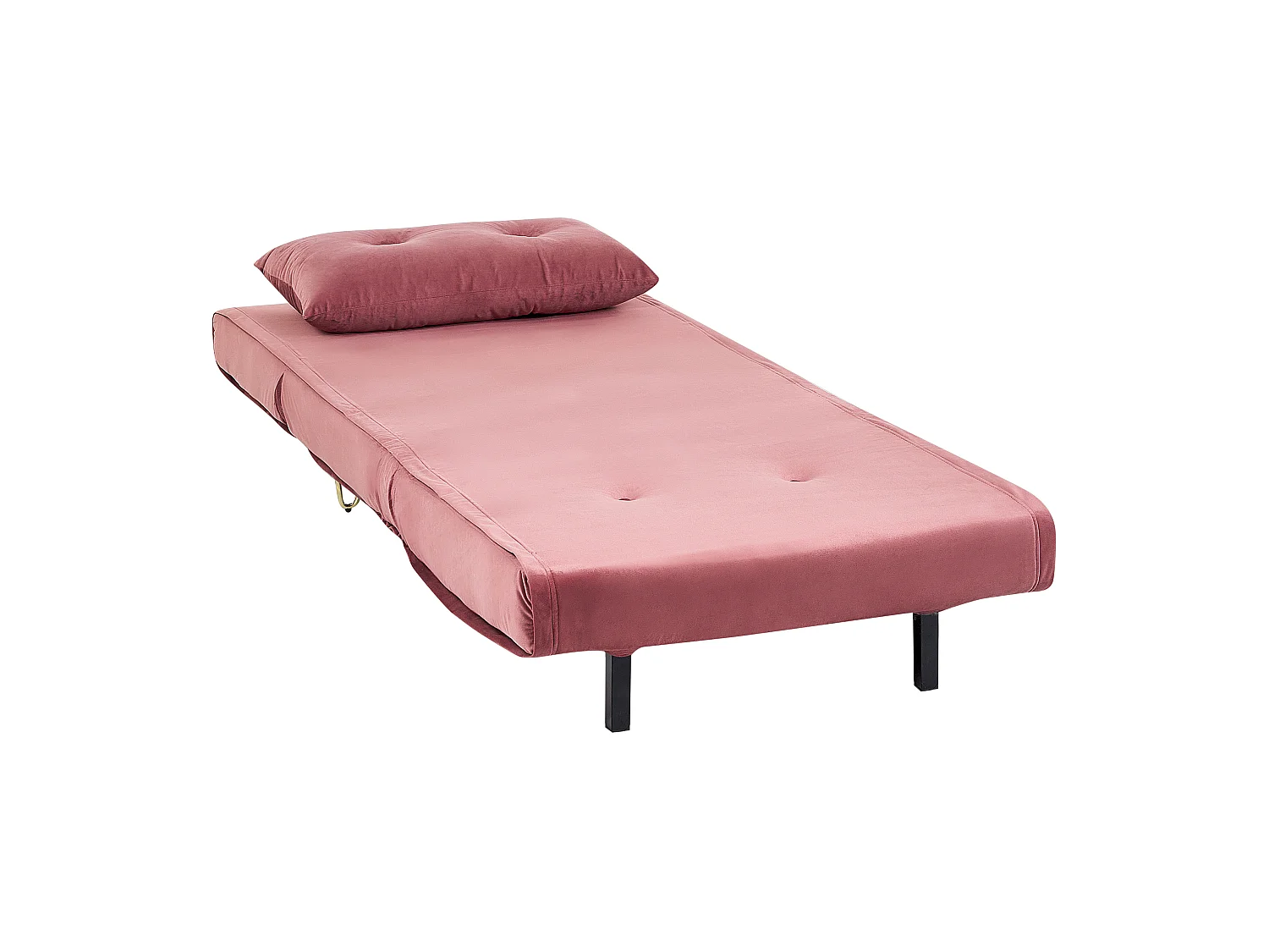 Sofá cama individual VESTFOLD Terciopelo Rosa