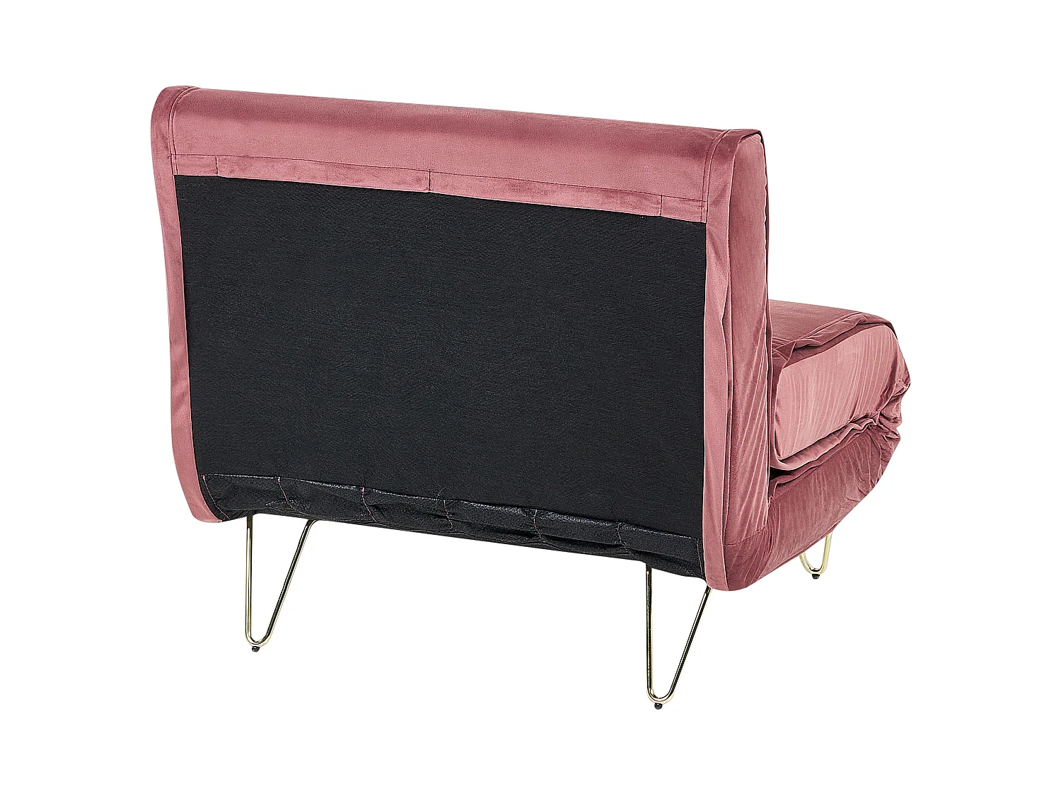 Fauteuil convertible VESTFOLD Velours Rose