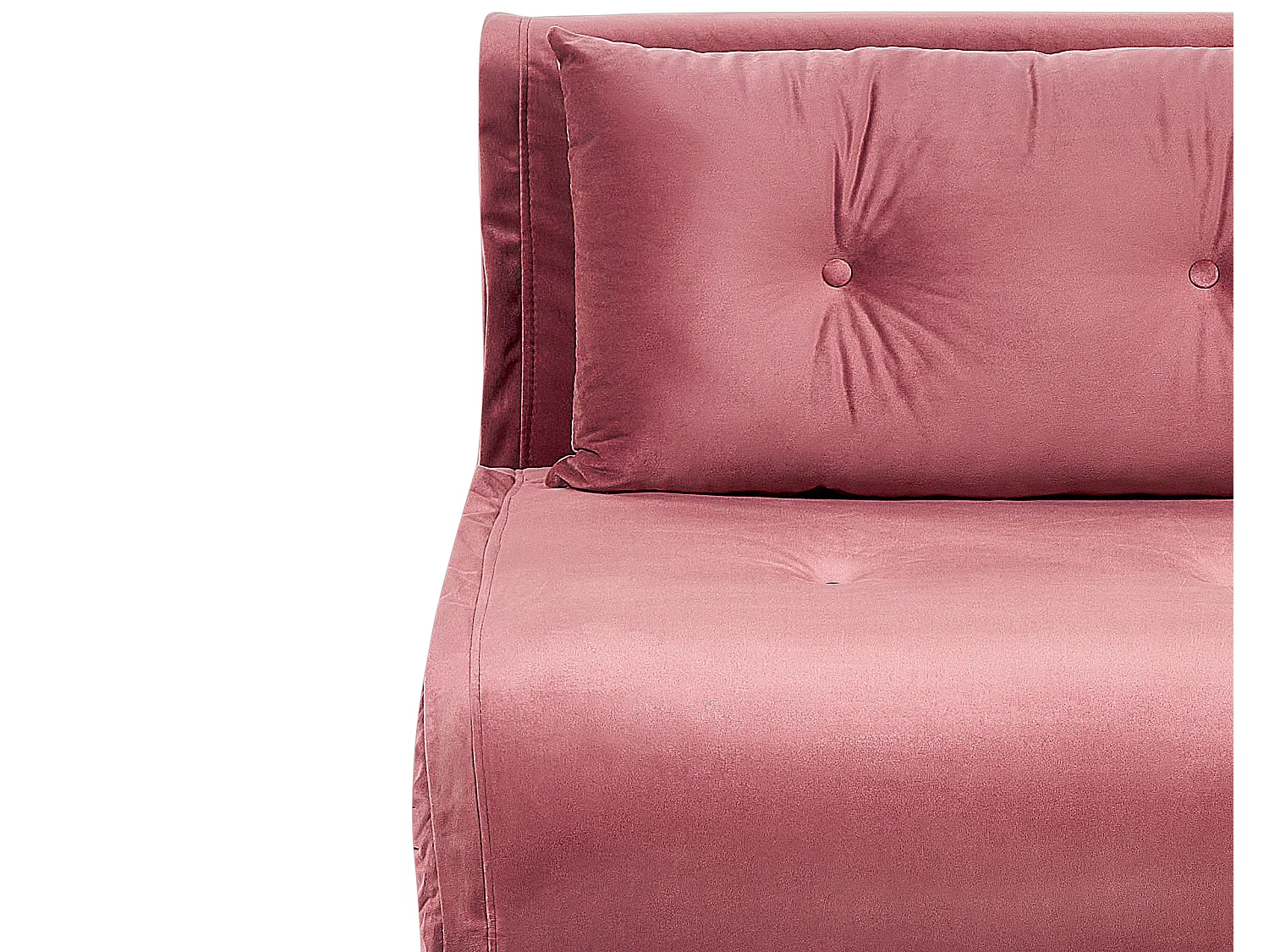 Fauteuil convertible VESTFOLD Velours Rose