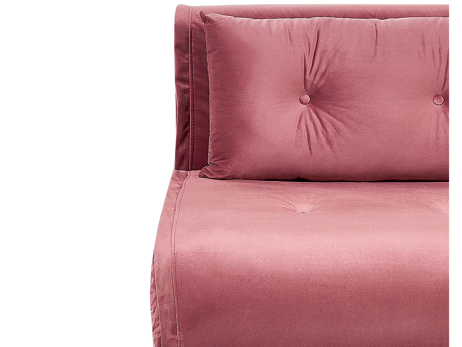 Fauteuil convertible VESTFOLD Velours Rose