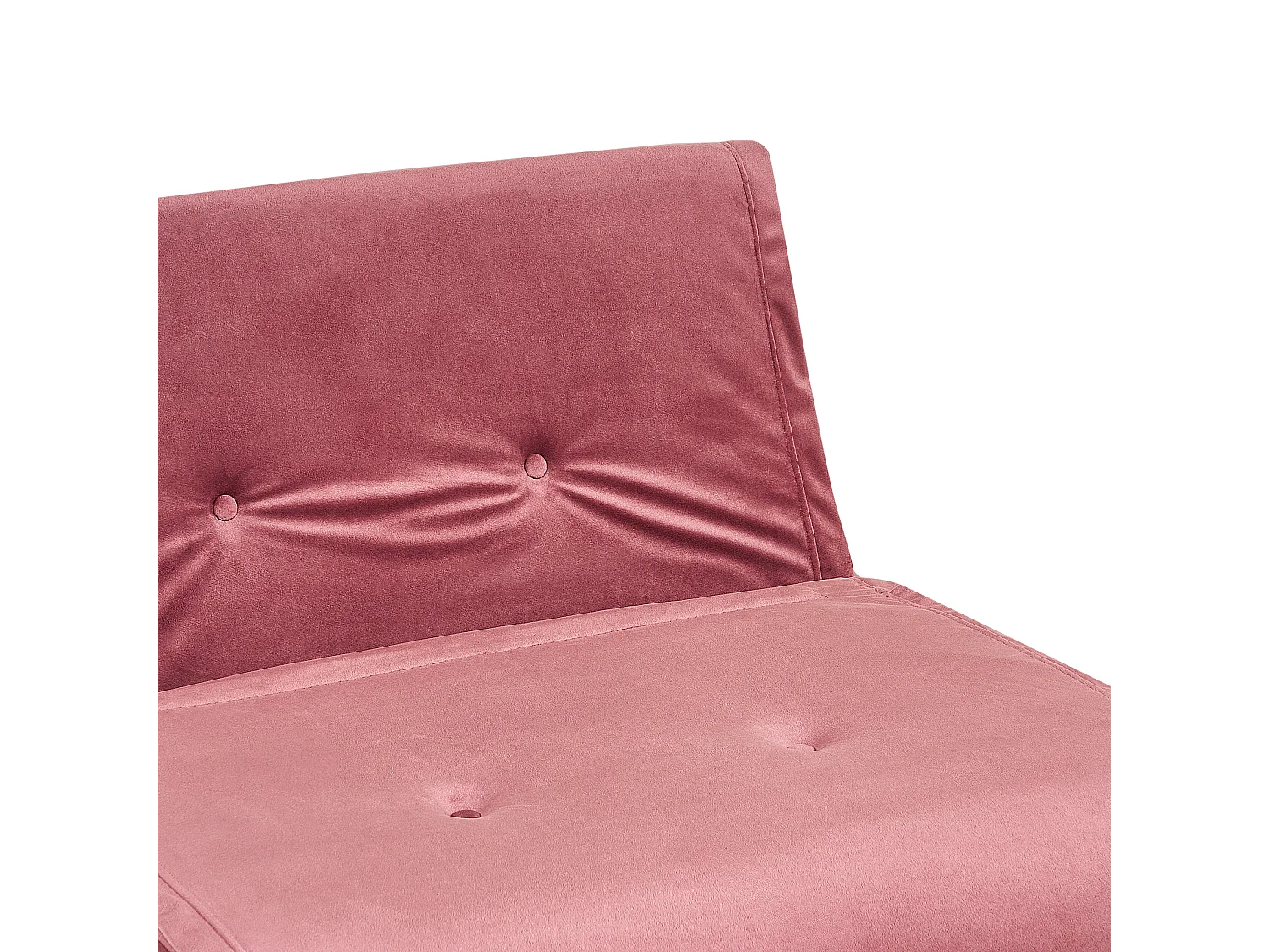 Fauteuil convertible VESTFOLD Velours Rose