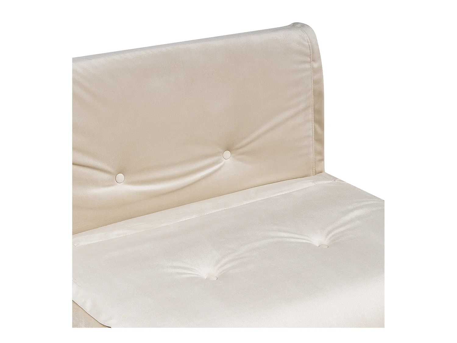 Sofa rozkładana jednoosobowa VESTFOLD Welur Beżowy