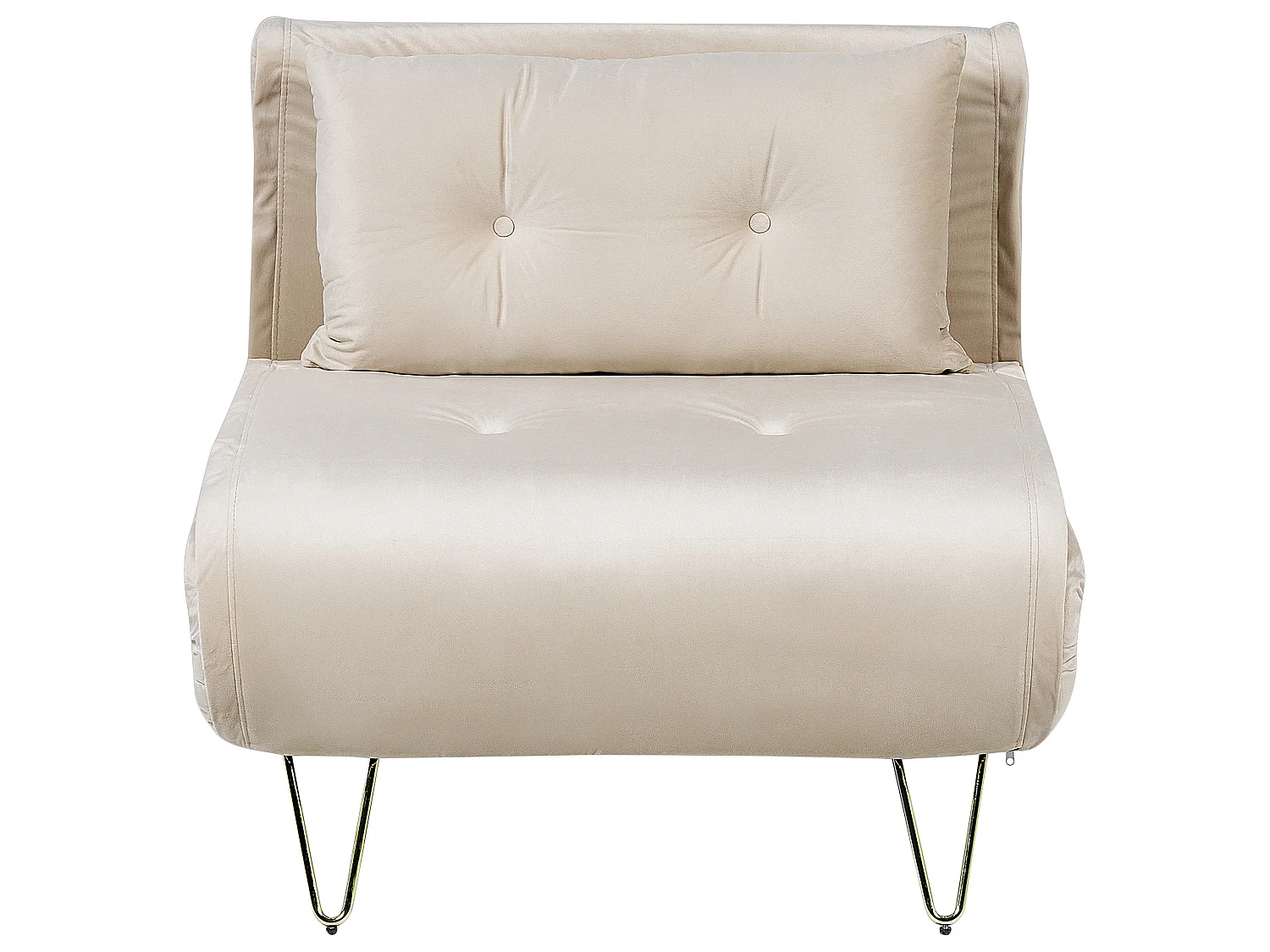 Fauteuil convertible VESTFOLD Velours Beige