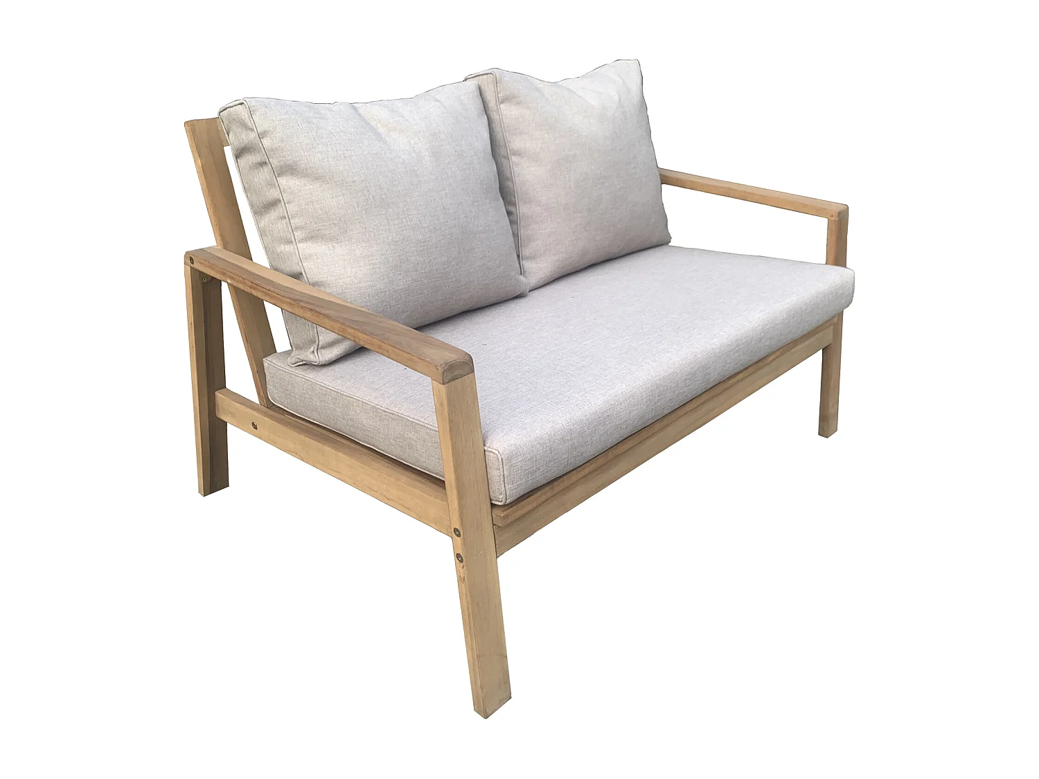 Conjunto de mobiliário de jardim Acacia GILI 4 lugares - almofadas de areia