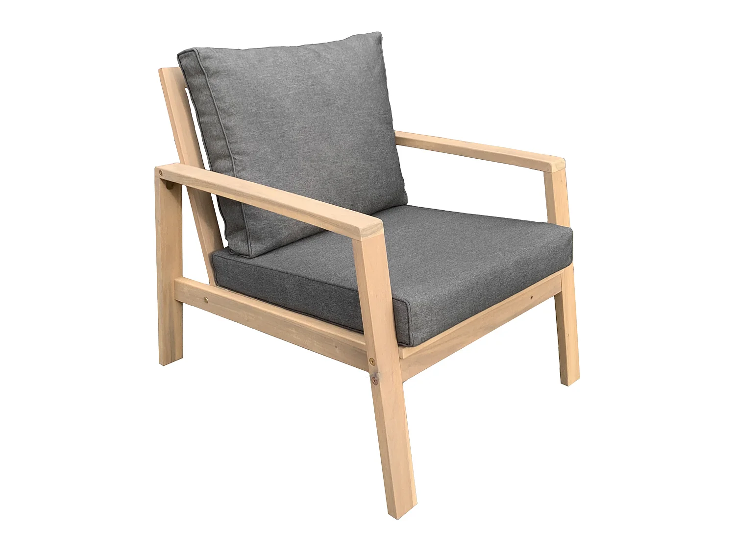 Acacia 2-zits tuinset GILI - grijze kussens