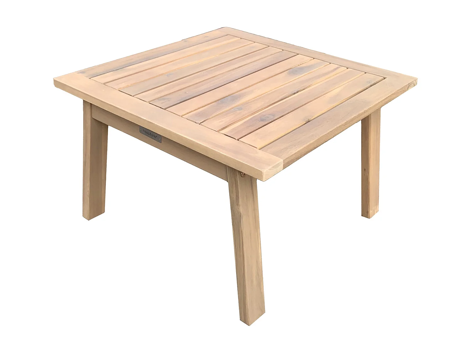 Salon de jardin en acacia 2 places GILI - coussins sable - HAPPY GARDEN