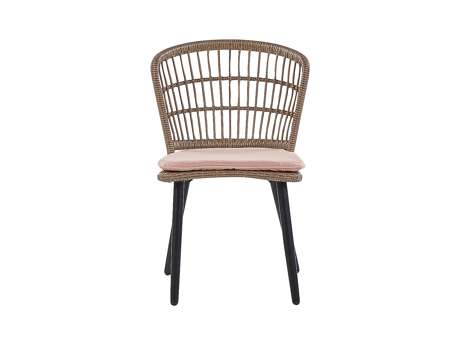 Set da pranzo da giardino 6 posti ALIANO con cuscini Rosa pastello