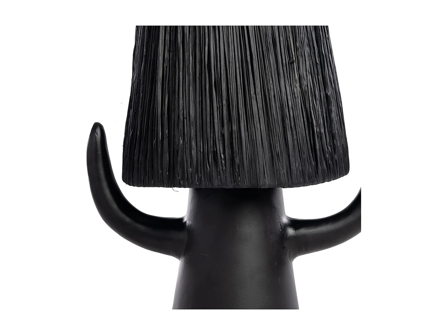 BILLY BOB - Lampe en terracotta noire à cordes