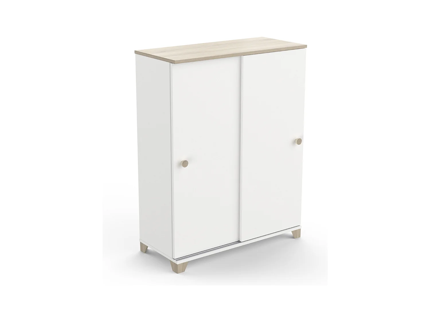 Mobile contenitore 2 porte scorrevoli L79,9 cm - IZZY