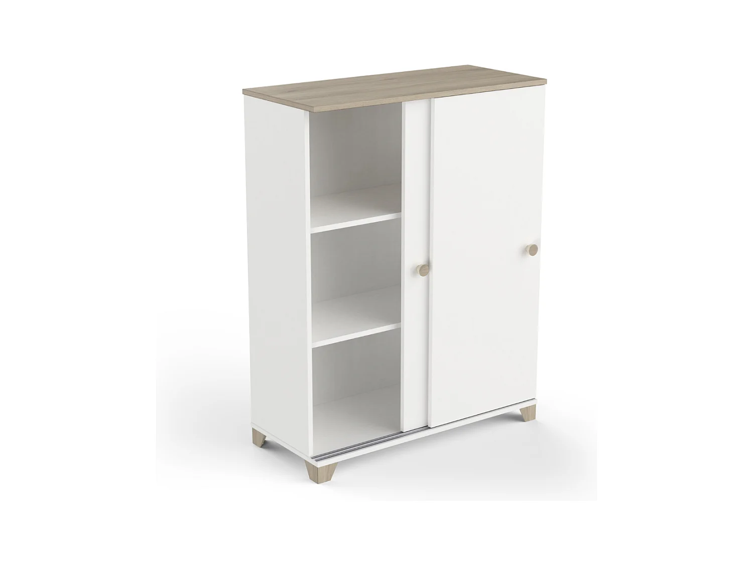 Mobile contenitore 2 porte scorrevoli L79,9 cm - IZZY