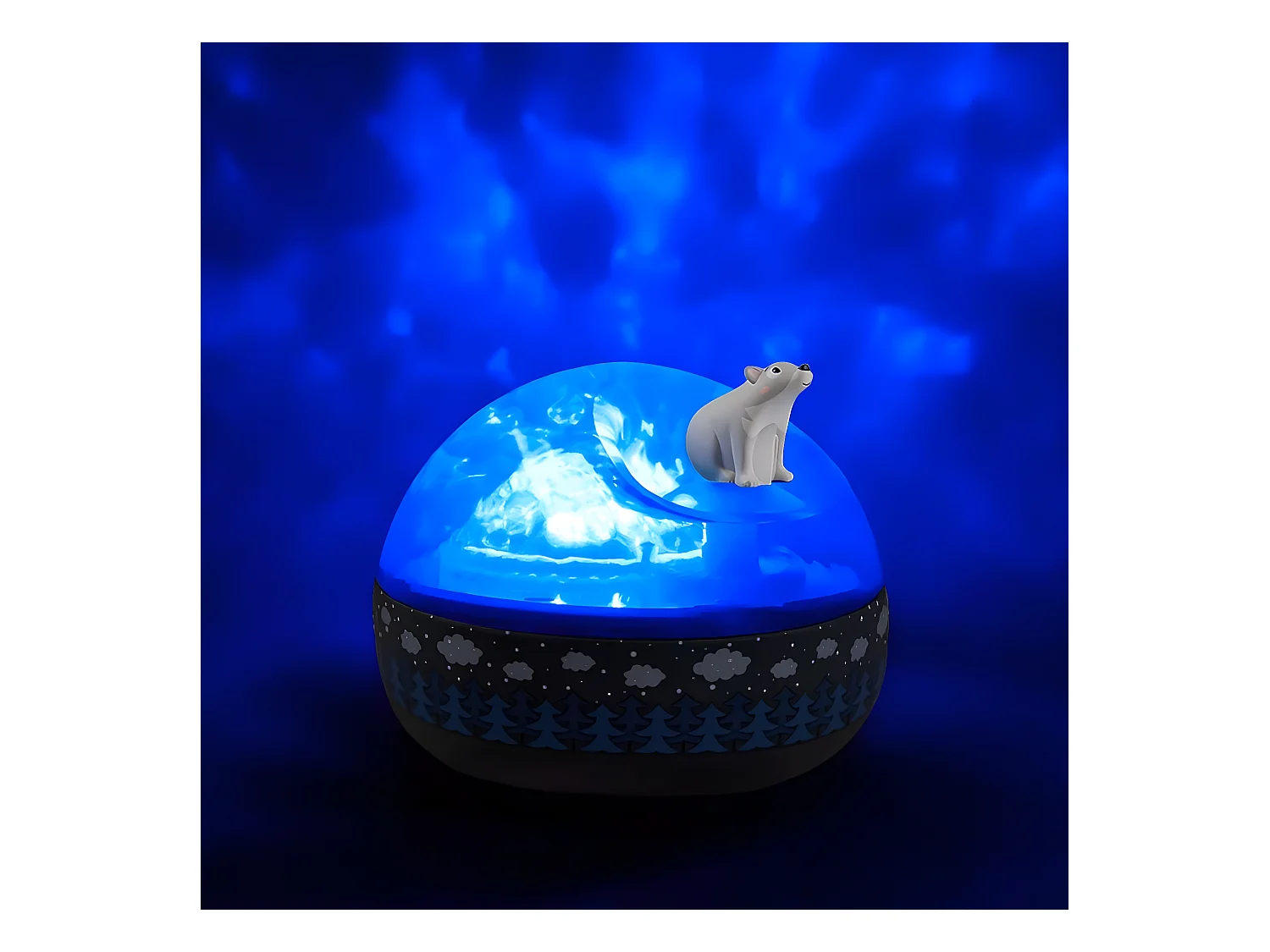 Veilleuse Projecteur d'aurores boréales - Ours sur la banquis