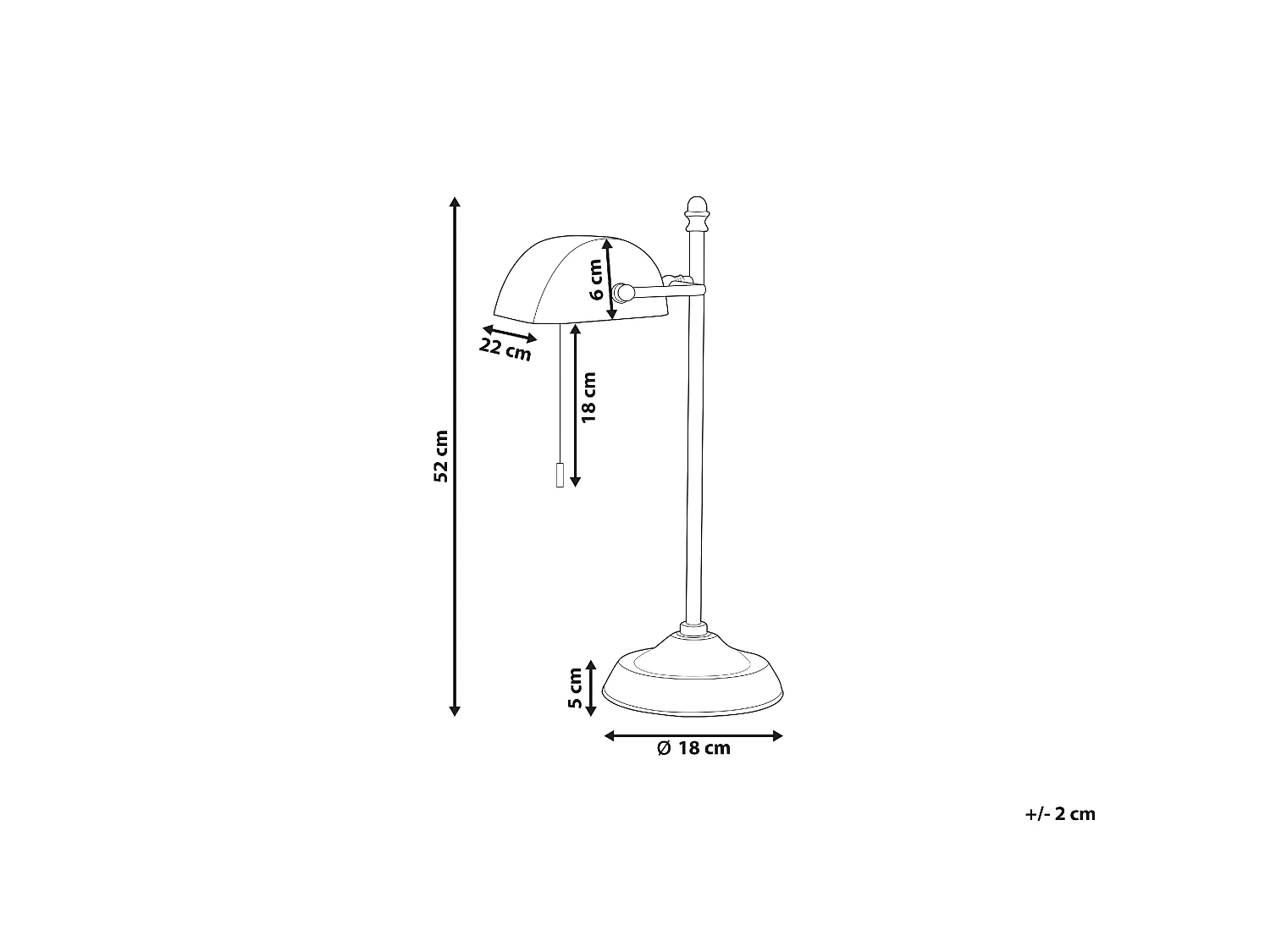 Bureaulamp MARAVAL Metaal Goud
