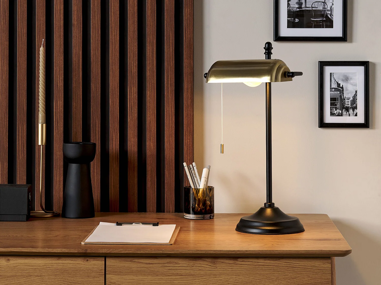 Bureaulamp MARAVAL Metaal Zwart/goud