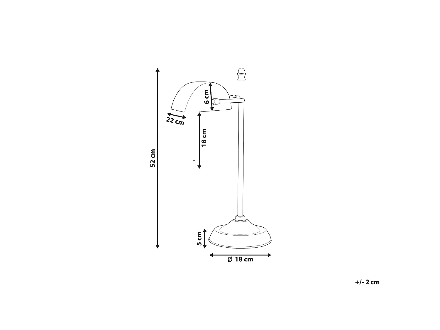 Bureaulamp MARAVAL Metaal Zwart/goud