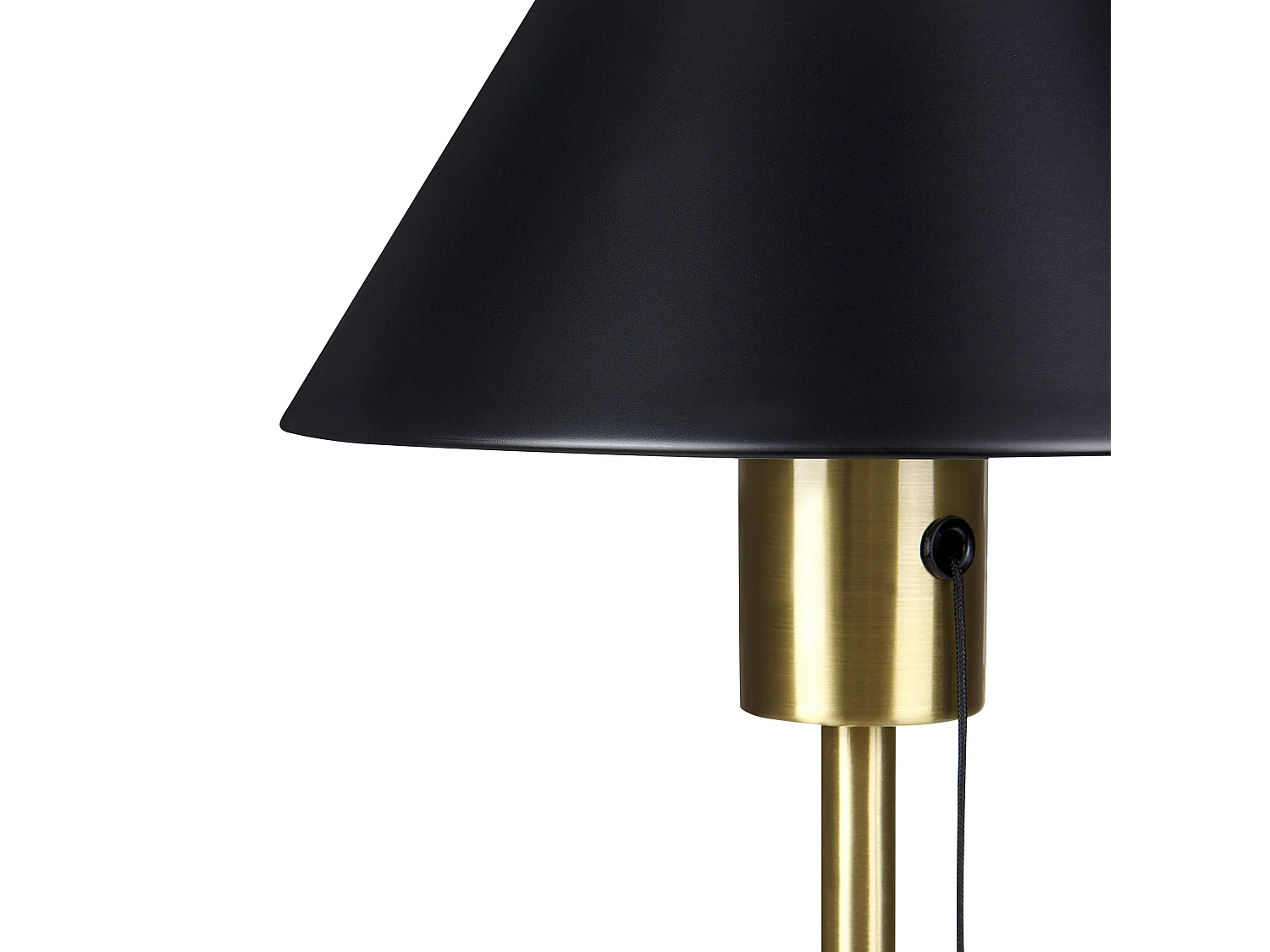 Lampe à poser CAPARO Métal Noir/doré