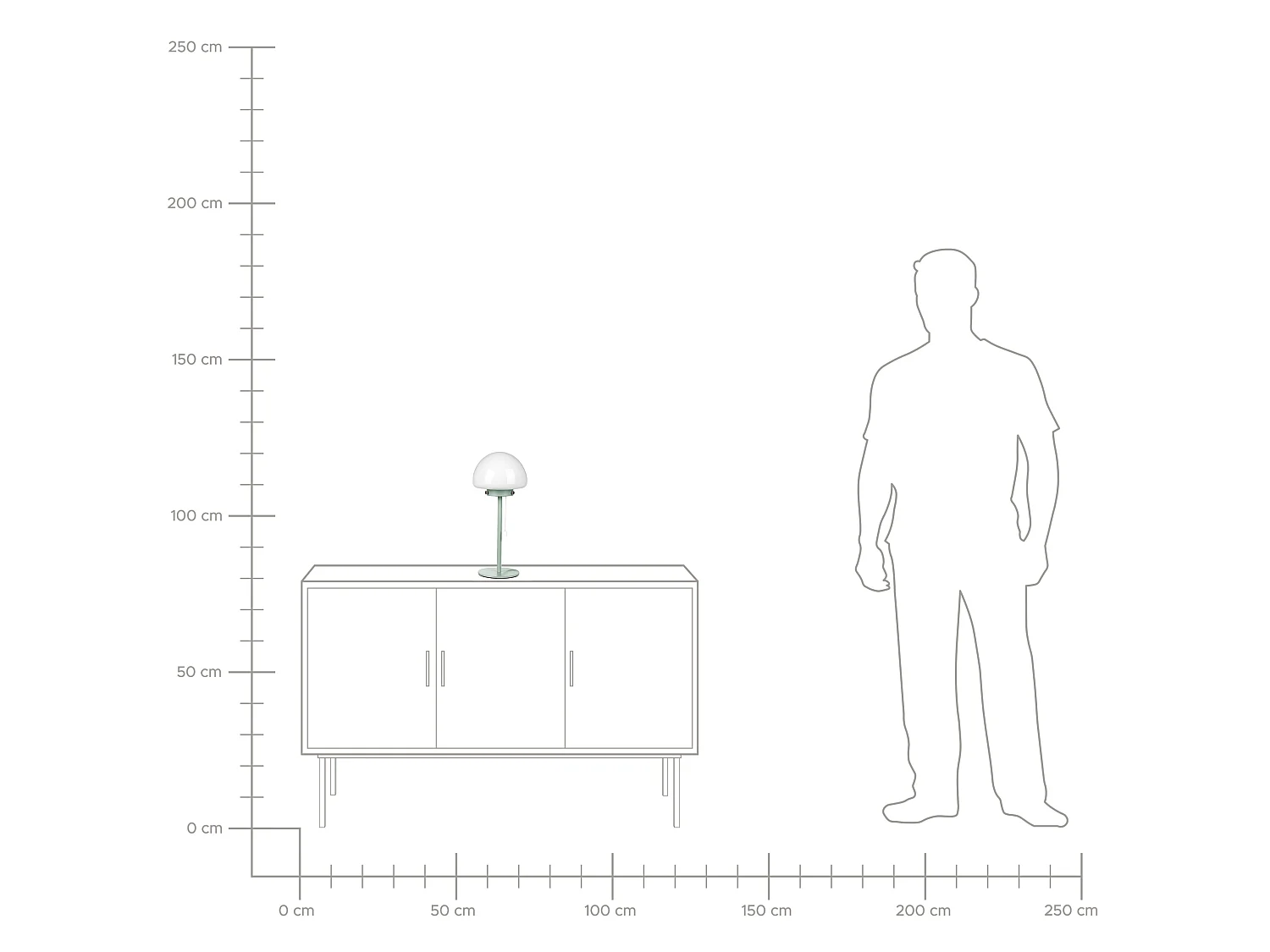 Candeeiro de mesa MORUGA Metal Verde