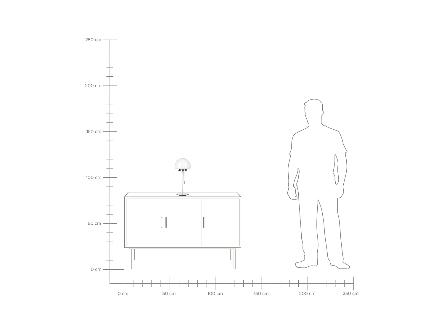 Candeeiro de mesa MORUGA Metal Prateado