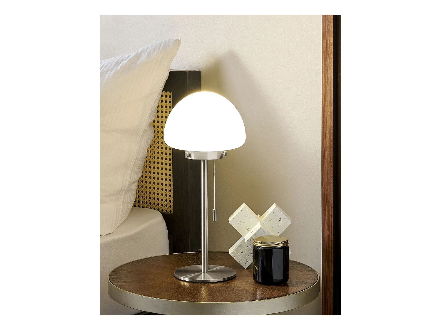 Lampe à poser MORUGA Métal Argenté