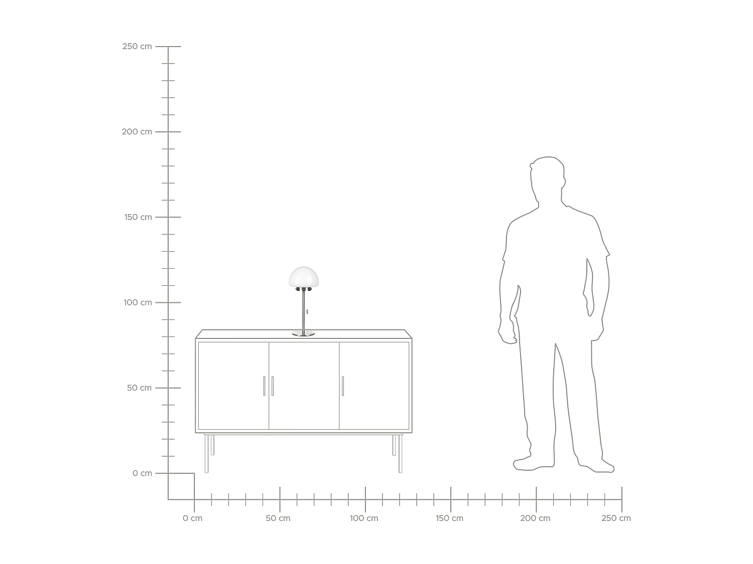 Lámpara de mesa MORUGA Metal Plateado