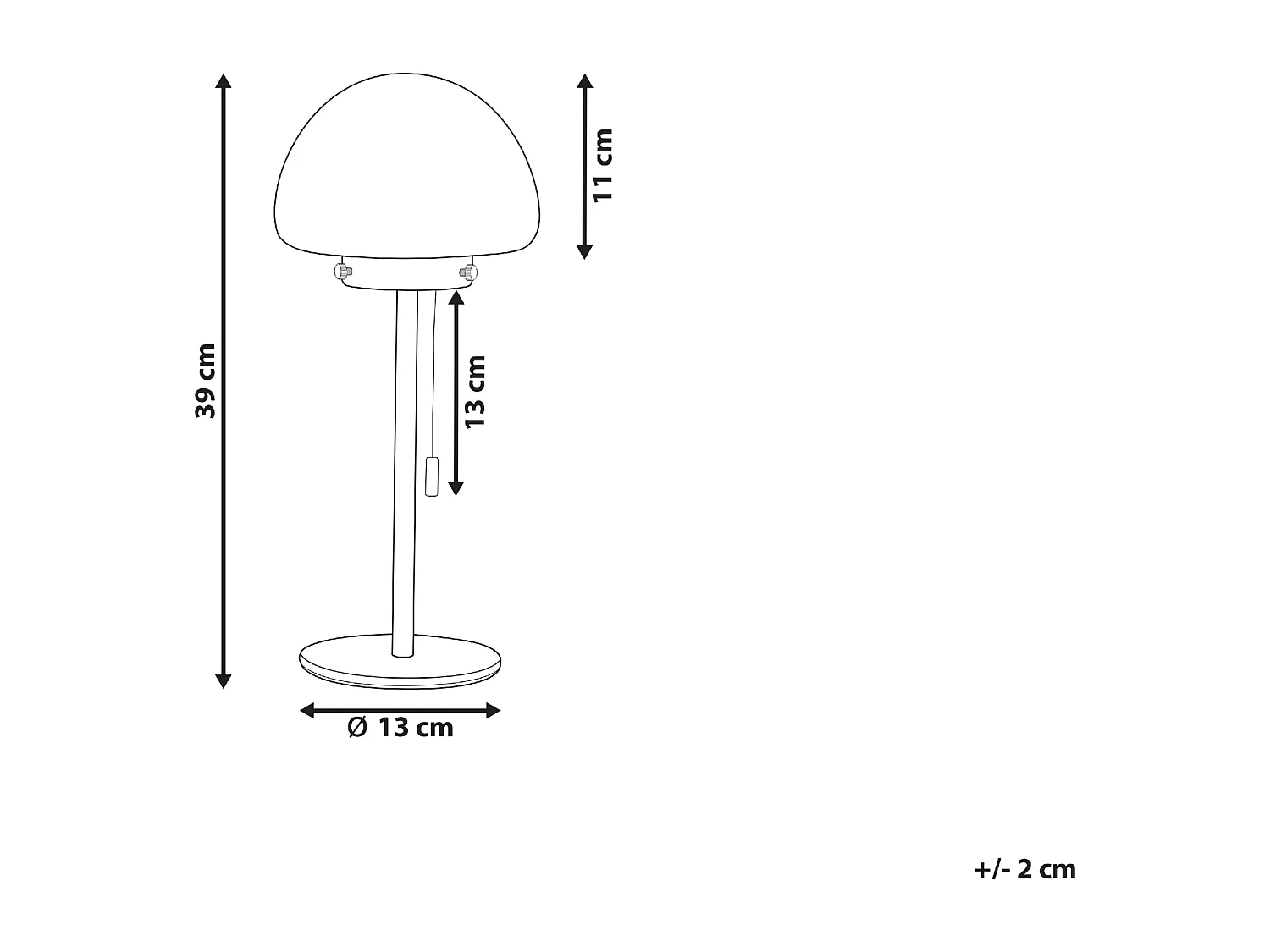 Lampe à poser MORUGA Métal Argenté
