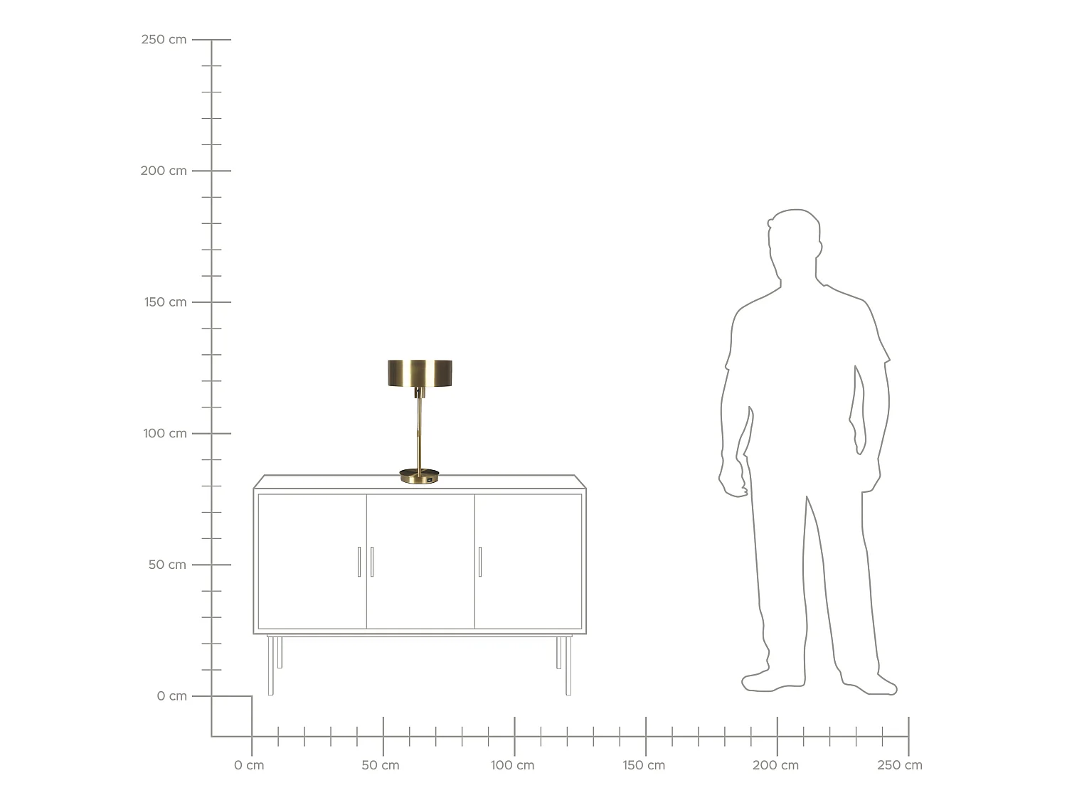 Tafellamp ARIPO met USB-poort Metaal Goud