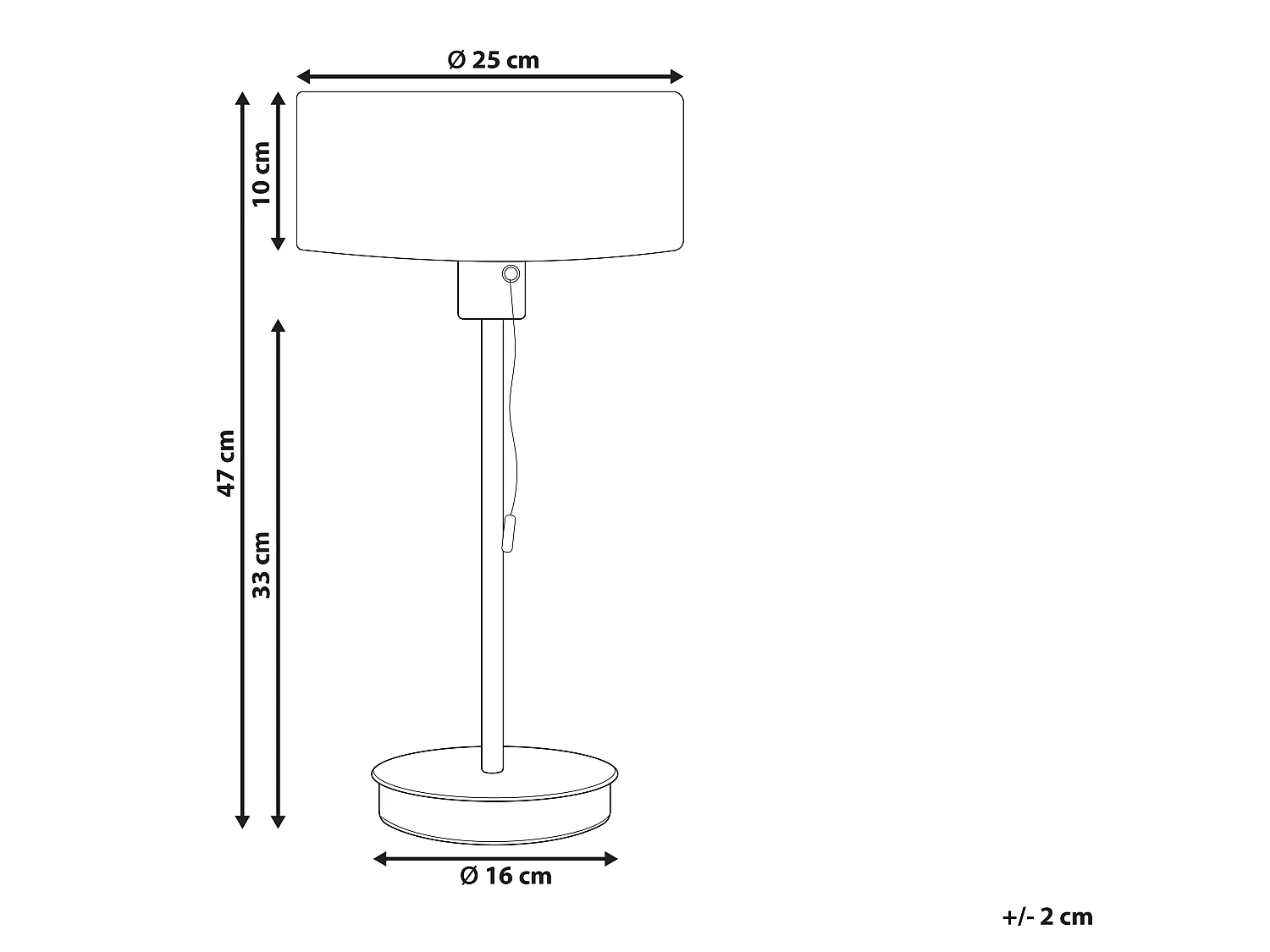 Lampe à poser ARIPO avec port USB Métal Doré