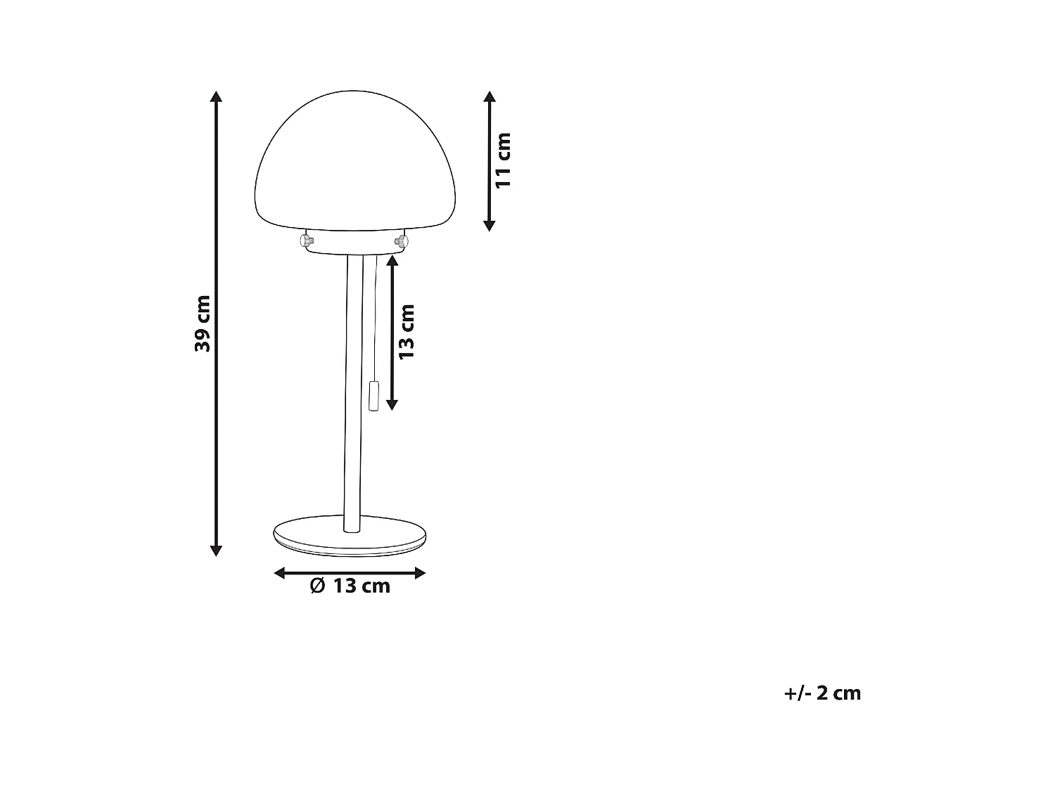 Lampe à poser MORUGA Métal Doré