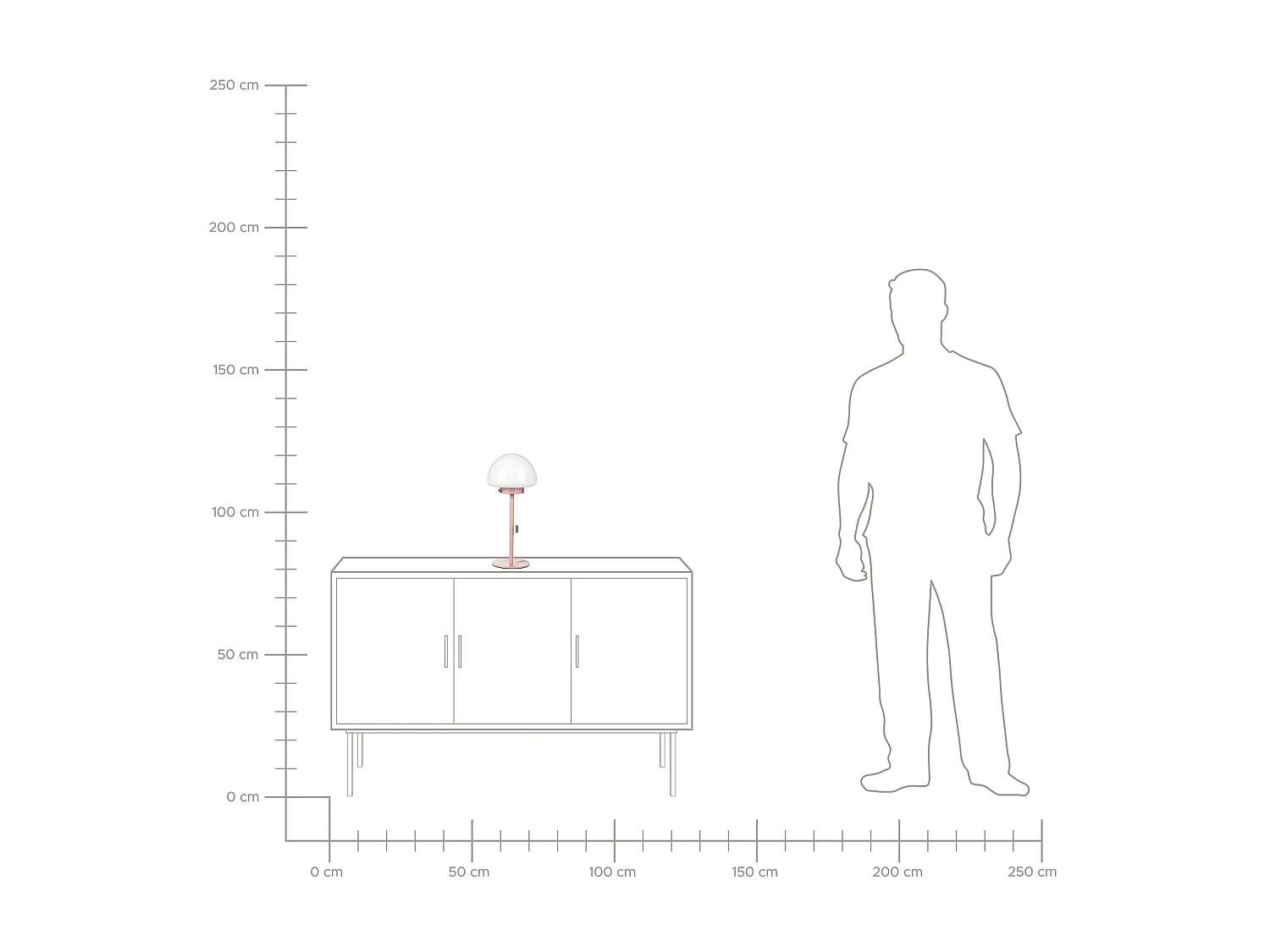 Lampada da tavolo MORUGA Metallo Rosa