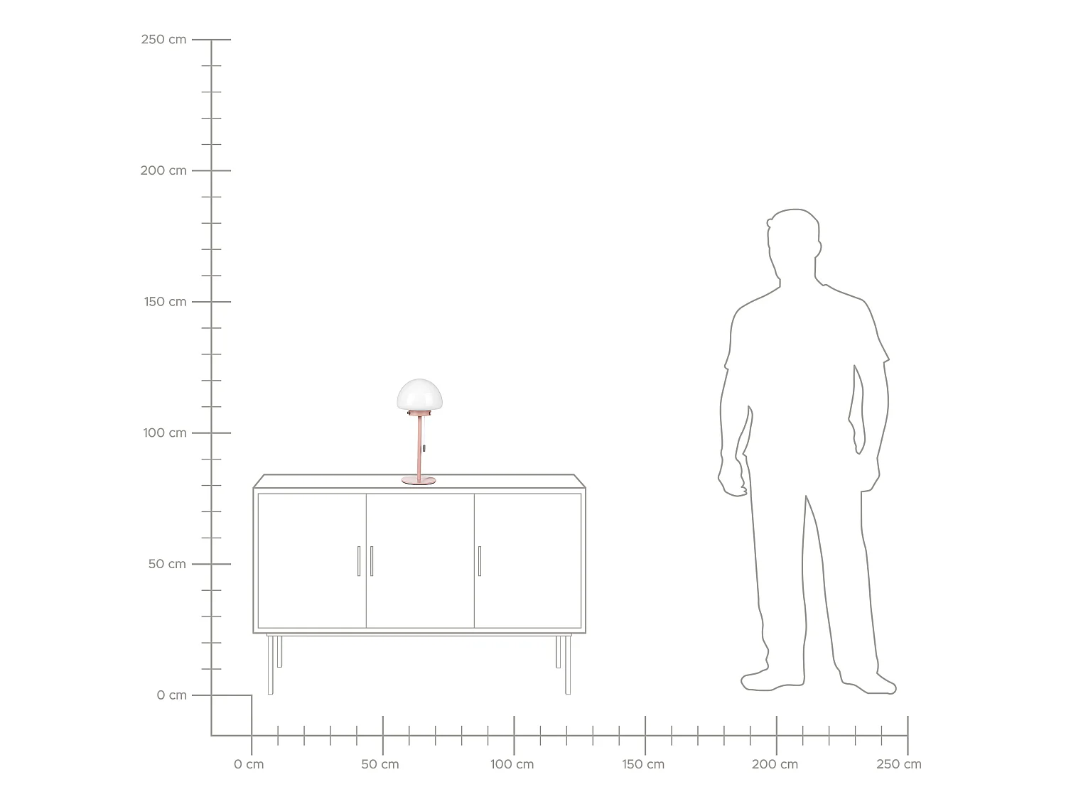 Candeeiro de mesa MORUGA Metal Rosa