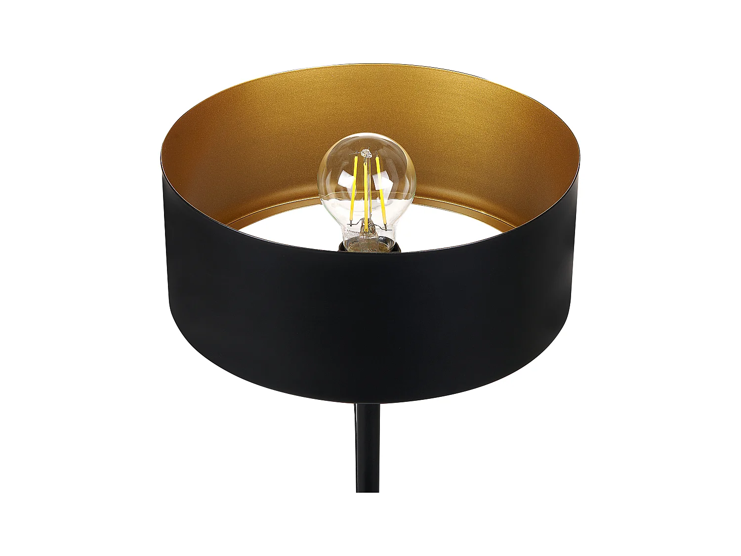 Moderne Tischleuchte mit USB-Anschluss Büro Arbeitszimmer Schwarz Aripo