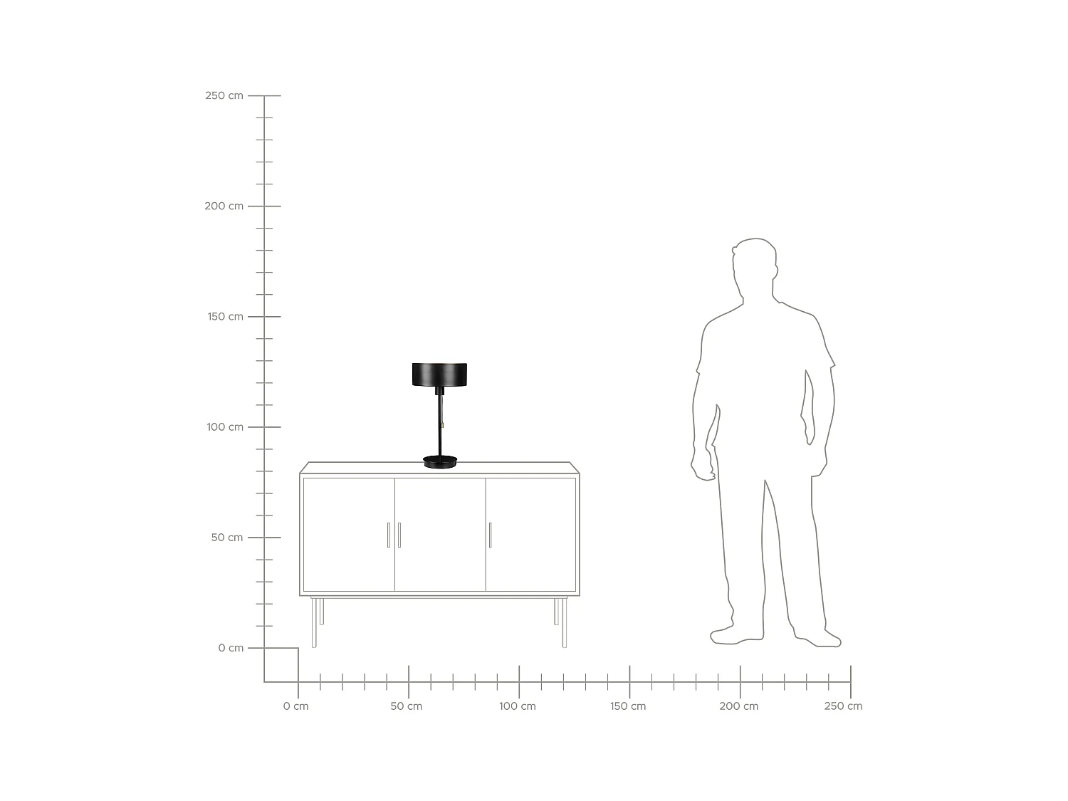 Moderne Tischleuchte mit USB-Anschluss Büro Arbeitszimmer Schwarz Aripo