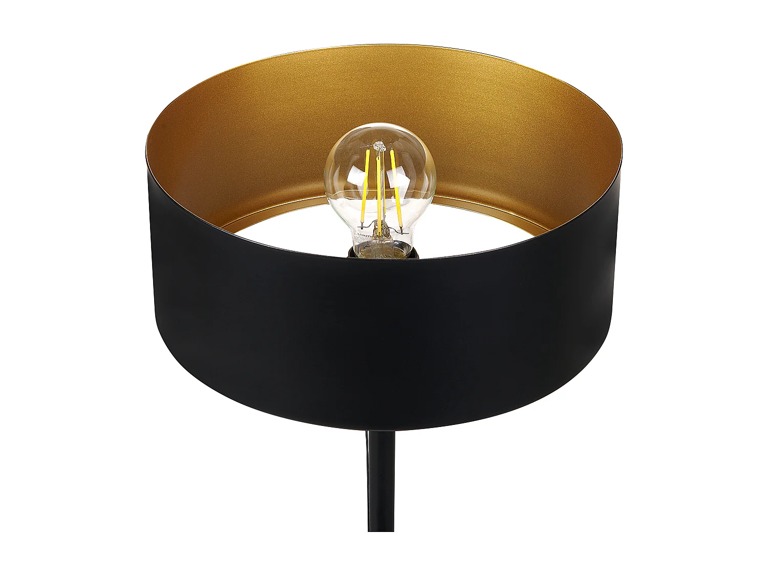 Candeeiro de mesa ARIPO com entrada USB Metal Preto