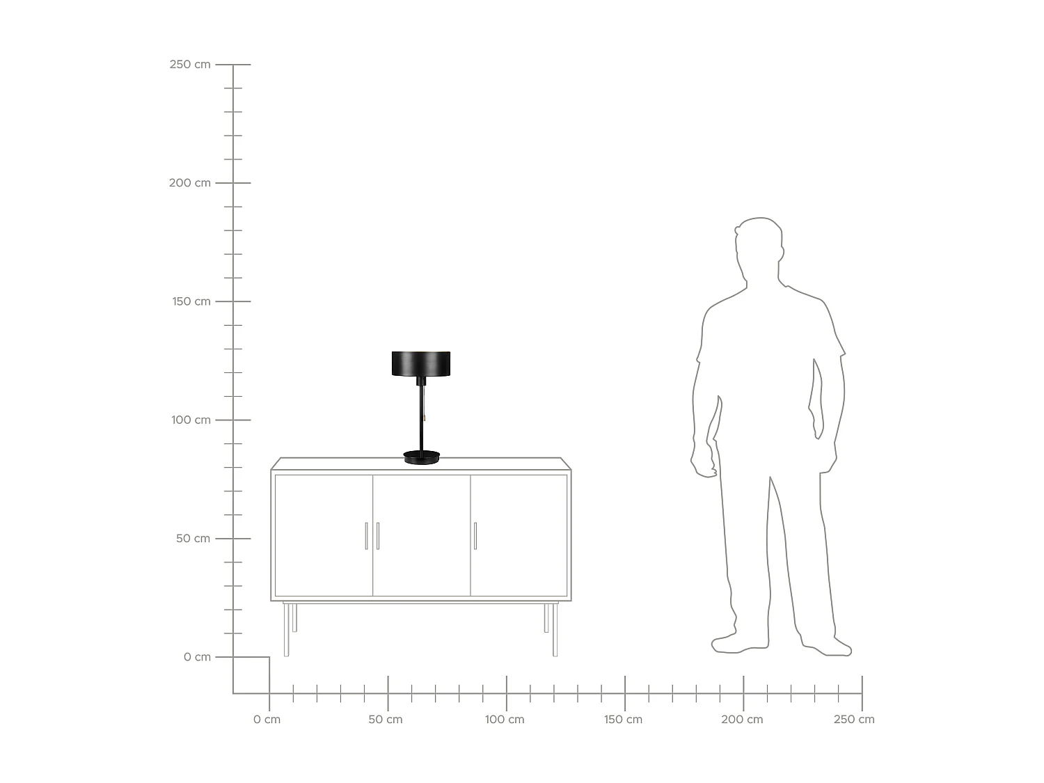 Tafellamp ARIPO met USB-poort Metaal Zwart