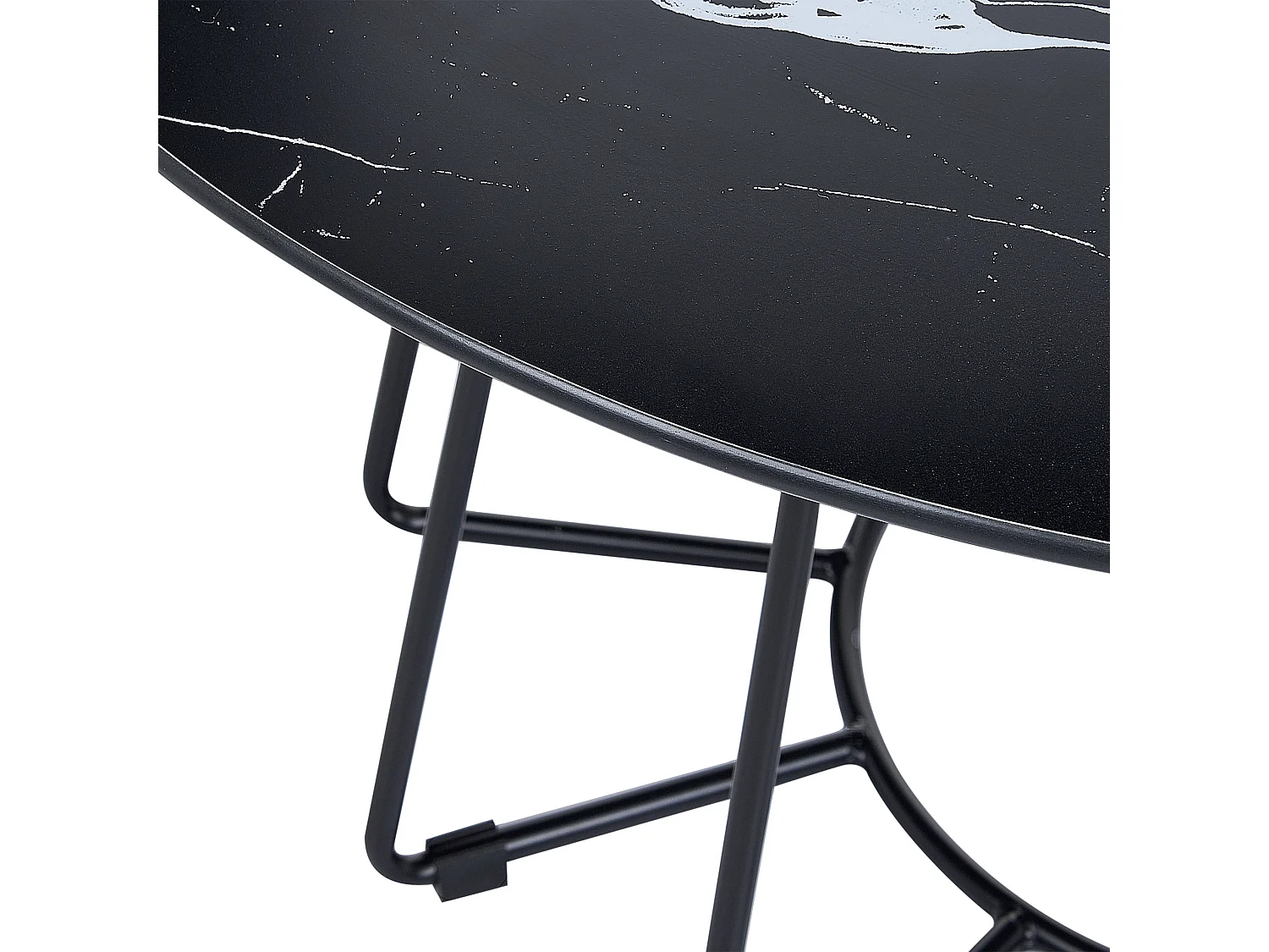 Salontafel BERNIE Veiligheidsglas Zwart marmer