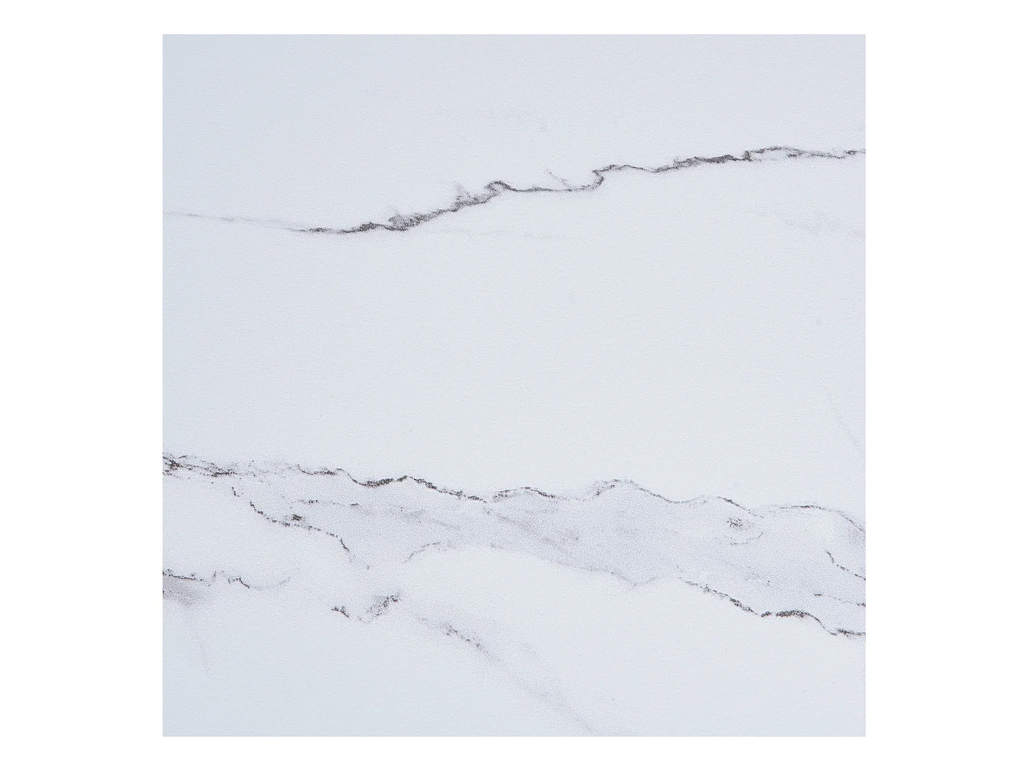 Mesa de centro BERNIE Vidrio templado Mármol blanco