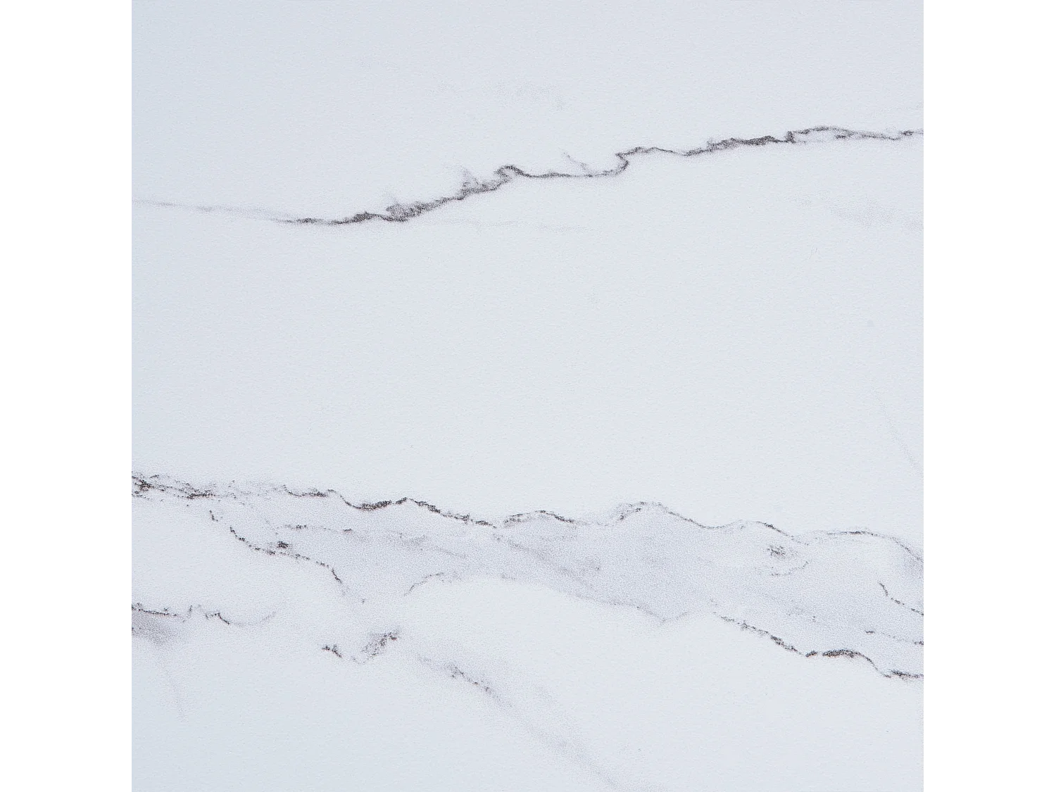 Tavolino da caffè BERNIE Vetro temperato Marmo bianco