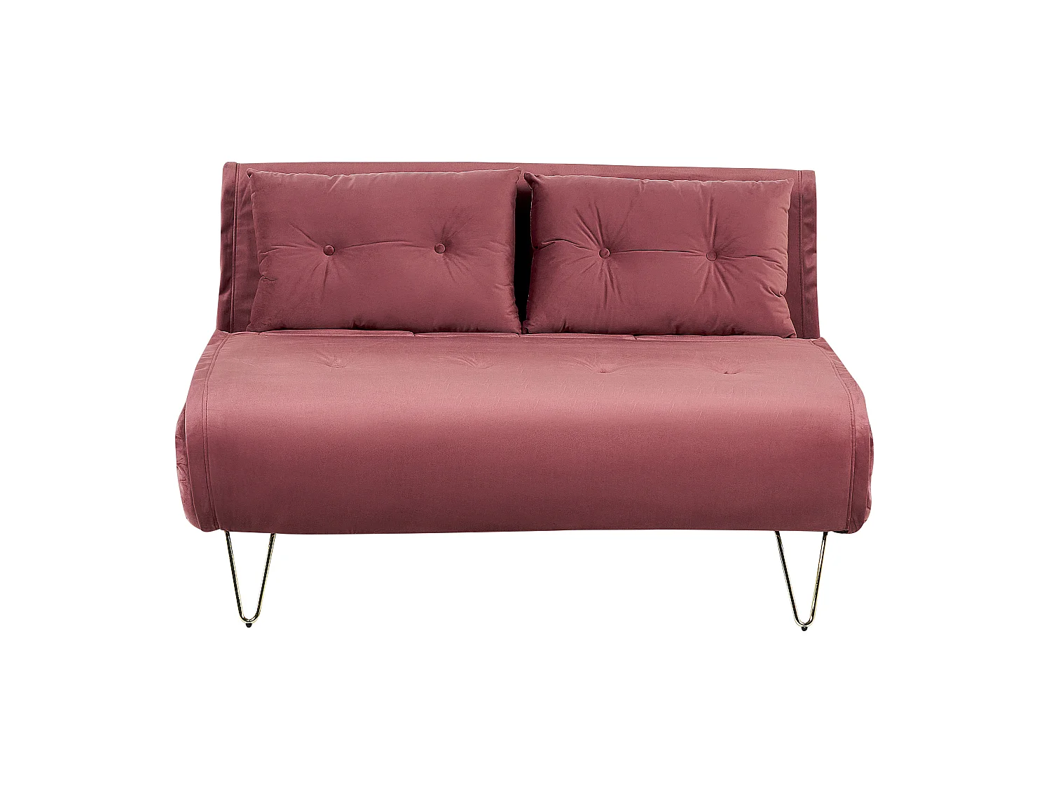 Conjunto de sala de estar VESTFOLD Veludo Rosa 3 lugares