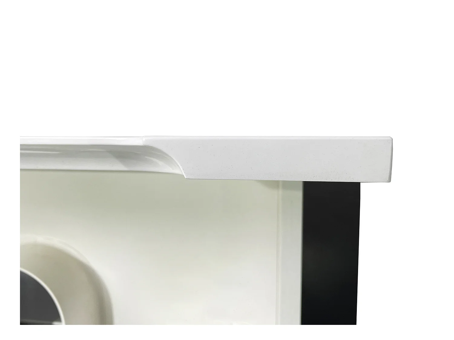 Waschbeckenunterschrank hängend mit Doppeleinbauwaschbecken - Weiß - 120 cm - SELITA